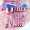7PCS Glitter Quicksand Handle Makeup Brush Set for Foundation Powder Blush Eyeshadow with Case Beautiful Cosmetic Brushes view 4