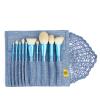 10pcs Professional Makeup Brushes Set Make Up Brush + Bag Synthetic Hair Wood Handle view 3