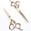 6 C9004 17.5cm 440C Hairdressing Scissors Cutting Shears Thinning Scissors Dragon Handle Human Hair Styling Haircut Tools view 1