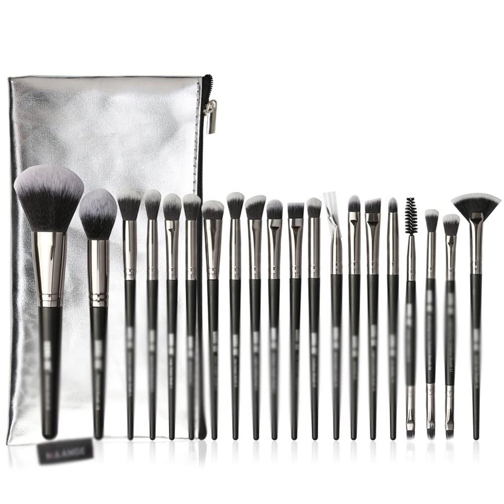 20Pcs Makeup Brushes Set Multifunctional Brush Powder Eyeshadow Make Up Brush With Portable PU Case Beauty Tools