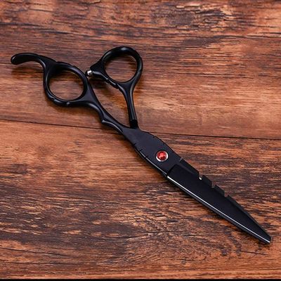 6 Inch Hair Cutting Scissors Super Sharp Hair Scissors with Case-Sharp and Precise Cut | Perfect for Women and Men | Hairdressing Scissors Haircut (Color : Red, Size : FlatCut6Inch)