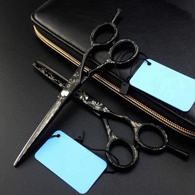 Barber Scissors Steel 6 Inch Professional Hairdressing Scissors Hair Professional Barber Scissors Set Hair Cutting Shears Thinning Scissor Haircut for Salon Or Home