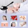 Professional Facial Steamer with More Steam for Deep Cleansing and Hydration, Face Steamer on Wheels with Time Setting, Estheticians Steamer Adjustable Height for Beauty, Spa and Home UseBlack view 2