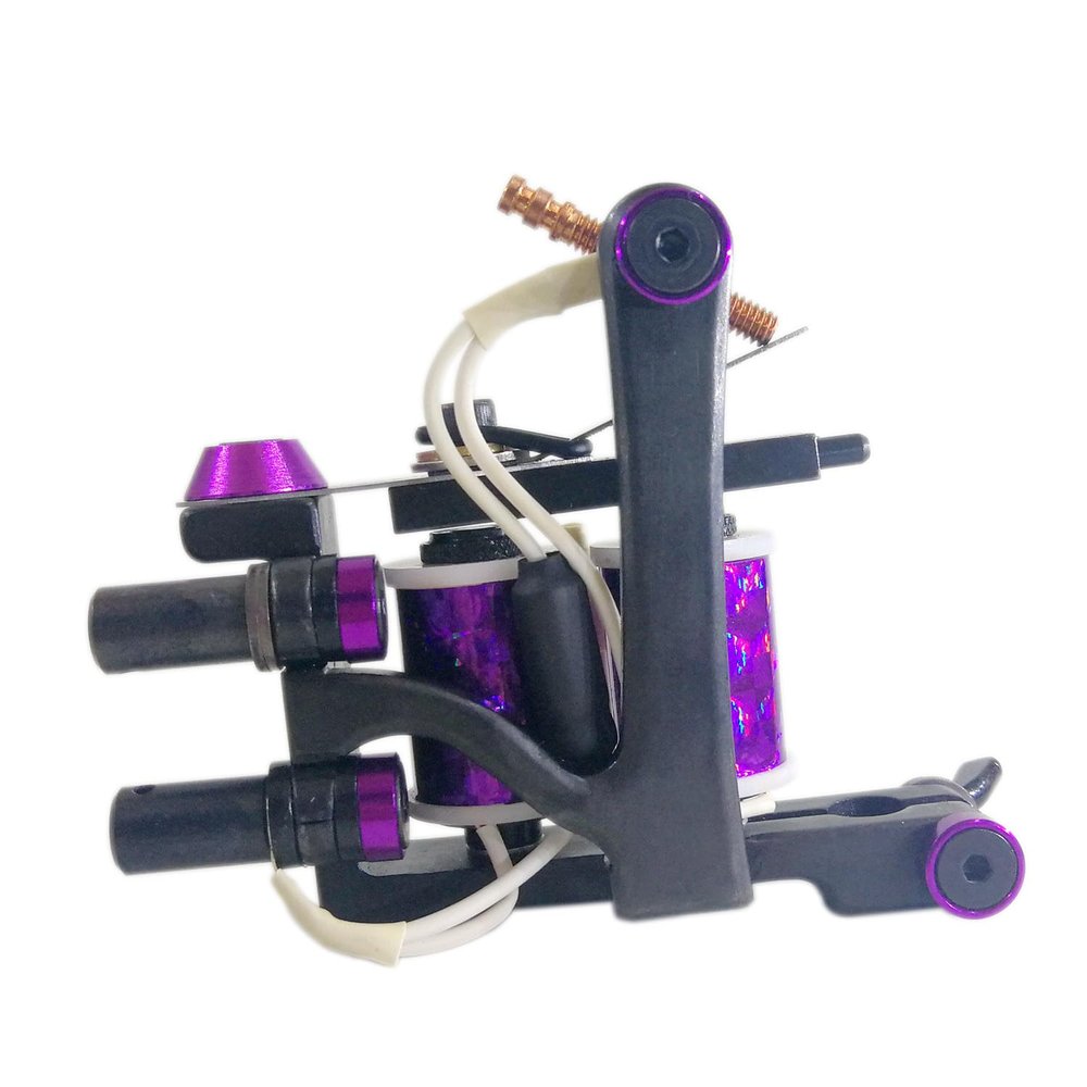 1PC IRON TATTOO MACHINE SHADER 1.25 INCH 24AWG 10WRAPS COPPER WIRE 47UF 50V COIL NON BOBBIN US 8-32 THREAD TMIOBH-01