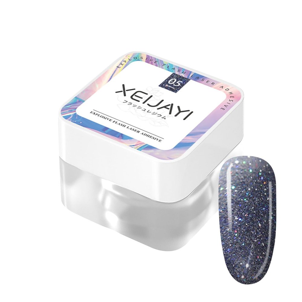 Diamond Diamond Glue Seven Color Reflective Super Flash Glue Nail Salon 8ML Nail Charms
