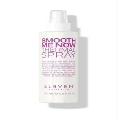 ELEVEN AUSTRALIA Smooth Me Now Thermal Spray for Women & Men - Heat Protectant Spray for Hair, Anti Frizz, Heat Styling Protection for Dry Damaged Hair, Sleek Results, Lightweight Formula - 6.8 fl oz