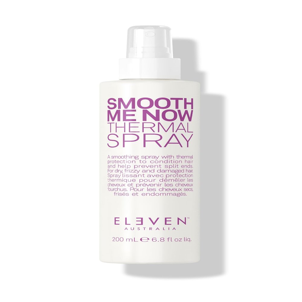 ELEVEN AUSTRALIA Smooth Me Now Thermal Spray for Women & Men - Heat Protectant Spray for Hair, Anti Frizz, Heat Styling Protection for Dry Damaged Hair, Sleek Results, Lightweight Formula - 6.8 fl oz
