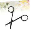 Beavorty 3pcs Safety Stainless Steel Vibrissa Scissors Nose Hair Trimmer Eyebrow Scissors for Women view 3