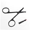 Beavorty 3pcs Safety Stainless Steel Vibrissa Scissors Nose Hair Trimmer Eyebrow Scissors for Women view 4