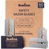 Bambaw  Double Edge Safety Razor Blades, Swedish Stainless Steel Razor Blades Refills  60 Count view 1