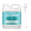 Lash Shampoo Bulk, Eyelash Cleanser for Extensions 2 Liters, Dispenser Pump, Safe Makeup Remover, Non-irritating or Burning Eyelid Foaming Cleanser for Professional Salon and Home Use (Unscented-2L) view 1