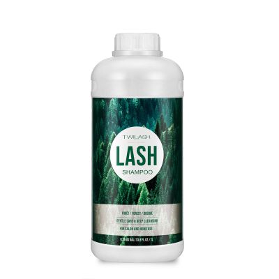 TWILASH BY DLY Lash Shampoo, Eyelash Cleanser for Extensions, 33.6 Fl Oz, Safe Makeup Remover, Non-irritating or Burning Formula, Eyelid Foaming Cleanser for Professional Salon and Home Use