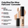 Revlon ColorStay Flex Wear, Full Cover Non-Creasing Concealer, Infused with Hyaluronic Acid & Vitamin E, Flexible Longwear, 055 Latte, 0.34 Fl Oz view 3