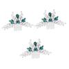 Beaupretty 3pcs Bride Hair Comb Rhinestones Elegant Wedding Hair Side Insert Comb for Stunning Bridal Hairstyles for Weddings Birthdays and Special Occasions view 1