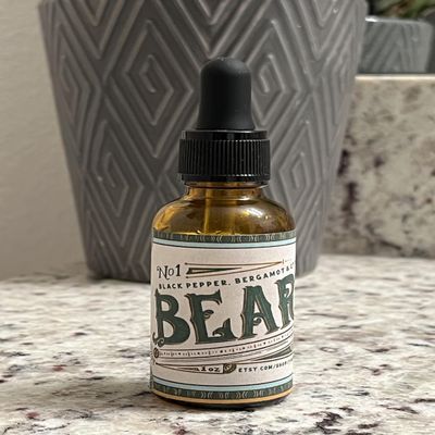 100% All-Natural Beard Oil for Men - Premium Jojoba Oil with Essential Oils - Moisturizing and Nourishing for Healthy Beards, Softens and Smells Great (No. 3 - Eucalyptus, Cypress, & Frankincense)