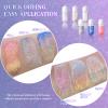 DAGEDA Body Glitter Gel, Roll-on Face Glitter for Mermaid Makeup Festival Rave Accessories, Holographic Hair Glitter Gel,Body Shimmer Halloween Makeup for Rave Party (Silver) view 4