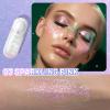 DAGEDA Body Glitter Gel, Roll-on Face Glitter for Mermaid Makeup Festival Rave Accessories, Holographic Hair Glitter Gel,Body Shimmer Halloween Makeup for Rave Party (Sparkling Pink) view 3