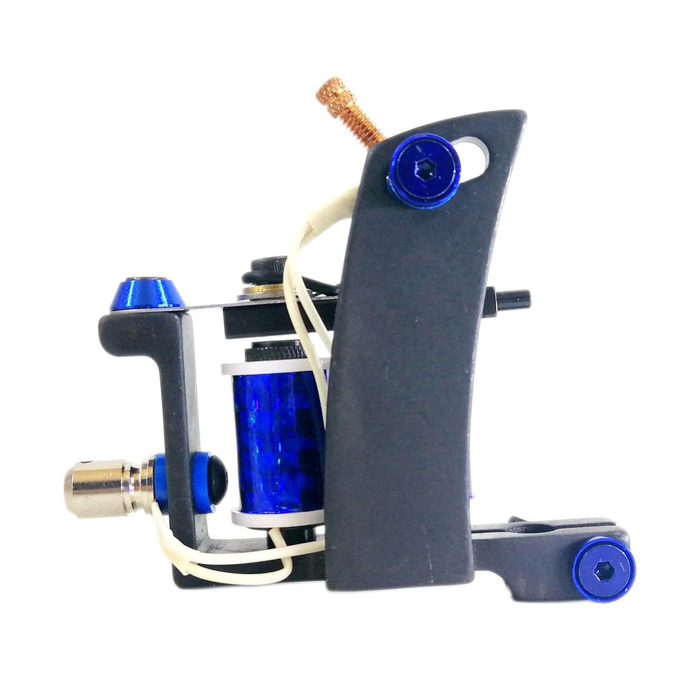 1PC Iron Tattoo Machine Liner 1.25 INCH 24AWG 8WRAPS Copper Wire Coil 22UF Non Bobbin US 8-32 Thread TMIOB-02