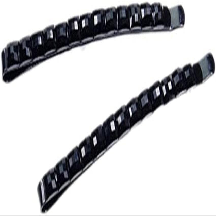 2Pcs Black Rhinestone Barrettes, Shiny X Shaped Hair Clips, Crystal Diamond Bobby Pin, Shiny Hair Pin, Sparkly Hair Decoration for Women Clip Bangs Metal Hair Clip Hair Pins Hair Pins