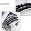 2Pcs Black Rhinestone Barrettes, Shiny X Shaped Hair Clips, Crystal Diamond Bobby Pin, Shiny Hair Pin, Sparkly Hair Decoration for Women Clip Bangs Metal Hair Clip Hair Pins Hair Pins view 3