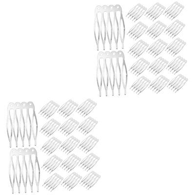 Abaodam 100pcs Metal Hair Combs for Women Tooth Wedding Bridal Hair Accessories Traditional Style Side Combs for Prom and Special Occasions