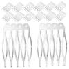 Abaodam 100pcs Metal Hair Combs for Women Tooth Wedding Bridal Hair Accessories Traditional Style Side Combs for Prom and Special Occasions view 3