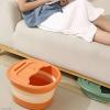 YVYKFZD Collapsible Foot Spa Bath, Foot Bath Basin Massager, Portable Foot Soak Tub with Lid, for Home Hotel Travel Spa Camping Soaking Relief Stress (Color : Orange) view 3