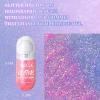 DAGEDA Body Glitter Gel, Roll-on Face Glitter for Mermaid Makeup Festival Rave Accessories, Holographic Hair Glitter Gel,Body Shimmer Halloween Makeup for Rave Party (Pink) view 2