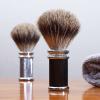 Magyfosia Professional Men's Shaving Brush Natural Pure Badger Hair Bristle Knot for Husband Father Brother Boyfriend Barber Grade Daily Grooming Tool Gift (Black Brush) view 2
