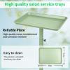 Salon Tray, Metal Feet Salon Rolling Tray Cart, Salon Tray on Wheels with Adjustable Height, Salon Color Tray Ideal Use As Tattoo Tray, Medical Tray, Dental Tray view 4