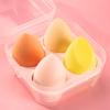jweemax 4PCS Powder Puff Sponge, Makeup Puffs Pads, Cosmetic Foundation Blender for Loose and Foundation, Yellow view 2