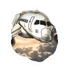 Airplane Flying Printed Shower Cap for Women Waterproof Bath Caps Reusable Double Layered Shower Hat Bathing Shower Caps for Men Ladies Spa Salon view 2