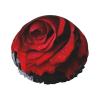 A Red rose Printed Shower Cap for Women Waterproof Bath Caps Reusable Double Layered Shower Hat Bathing Shower Caps for Men Ladies Spa Salon view 1