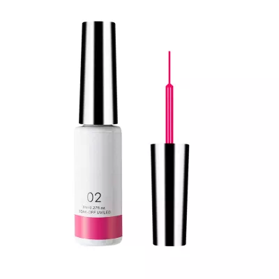 8ml Nail Enhancement 12 Color Drawing Glue Nail Solid Color Drawing Glue Single Bottle Bow Nail Charms