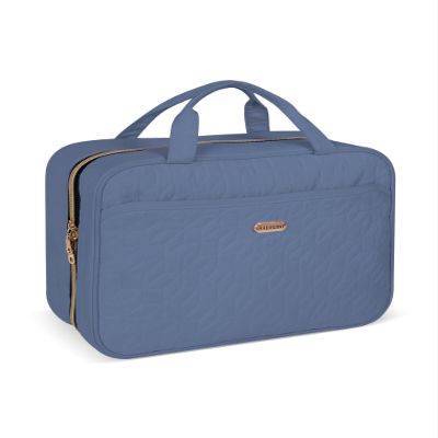 BALULHG Blue Toiletry Bag, Makeup Organizer, Travel Bag For Women Mens Toiletries, Waterproof with Hanging Hook, Large Capacity