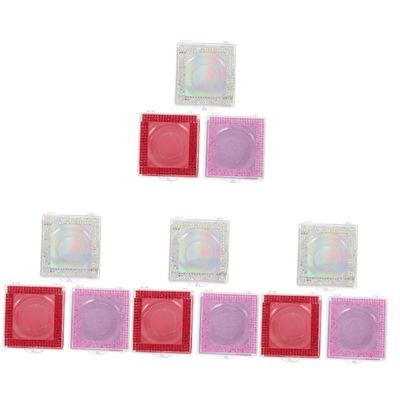 Beavorty 12pcs Lash Packaging Boxes Stylish Empty Eyelash Cases for Travel Dating More Protects Organizes False Lashes Easy Open Holographic