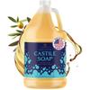 YARELI Pure Castile Soap Liquid, Unscented, with All Organic Oils for Adults, Kids and Babies as Body Wash or Hand Soap, 64oz Refill view 1