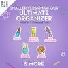 Caboodles Pretty in Petite Makeup Box, Two-Tone Lavender on Violet, Hard Plastic Organizer Box, 2 Swivel Trays, Fashion Mirror, Secure Latch for Safe Travel view 3