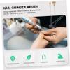 Beaupretty 8pcs Grinder Tool Nail Drill Cleaning Polishing Brush Electric Nail Drill Bit Cleaner view 4