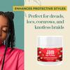 Dip n Grip Jam Hair Braiding Gel 4oz  Extreme Hold & Shine for Braids, Twists & Curls  Coconut, Argan, Castor & Vitamin E Oils  Nourishing & Flake-Free Styling Gel. view 4