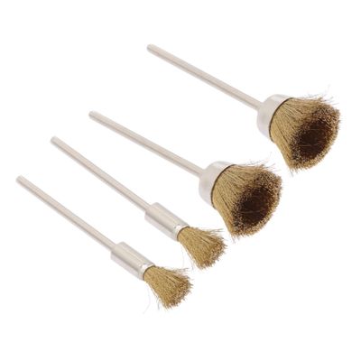 Beaupretty 12pcs Electric Grinding Machine Brush Nail Art Drill Bit Cleaning Polishing Head Cleaner Detailing Brush