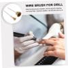 Beaupretty 12pcs Electric Grinding Machine Brush Nail Art Drill Bit Cleaning Polishing Head Cleaner Detailing Brush view 4