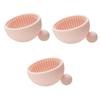 Beavorty 3pcs Silicone Makeup Brush Cleaning Bowl Brush Cleaning Plate Makeup Cleanser Mat Pad Cleanser view 1