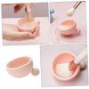 Beavorty 2pcs Cosmetic Brush Silicone Makeup Brush Cleaner Bowl for Home Salon Use Easy to Clean Convenient Design view 3