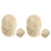 FOMIYES 2pcs Fake Bun Hairpiece Clip Chignon Curly Hair Buns for Weddings Proms and Everyday Use Easy to Wear Volume and Fullness Natural Look view 1