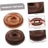 Beavorty 4pcs Hair Bun Maker Elastic Ties Wig Bun Shaper Styling Tool Donut for Braid Hair view 3