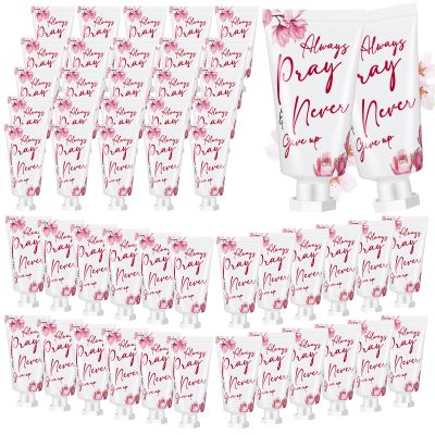 Heigble 50 Pack Christian Hand Lotion Bulk Gifts for Women Christmas Stocking Stuffers Gifts Bible Mini Travel Hand Lotion for Women Church Appreciation(Modern)