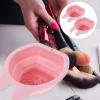 Beavorty 2pcs Bunny-shaped Silicone Makeup Brush Cleaner Design for Easy Storage Suitable for Cleaning Brushes Sponges Material for Use view 2