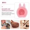 Beavorty 2pcs Bunny-shaped Silicone Makeup Brush Cleaner Design for Easy Storage Suitable for Cleaning Brushes Sponges Material for Use view 3