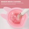 Beavorty 2pcs Bunny-shaped Silicone Makeup Brush Cleaner Design for Easy Storage Suitable for Cleaning Brushes Sponges Material for Use view 4